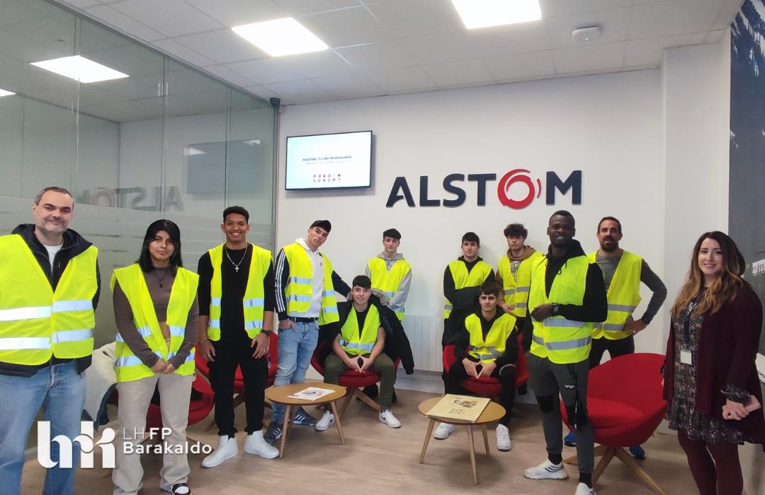Visita de los alumnos y alumnas de 2º de Mecanizado a la empresa Alstom